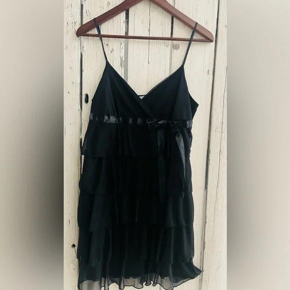 Charlotte Russe Spaghetti Strap Smocked Ruffle Muni Dress - Picture 1 of 7